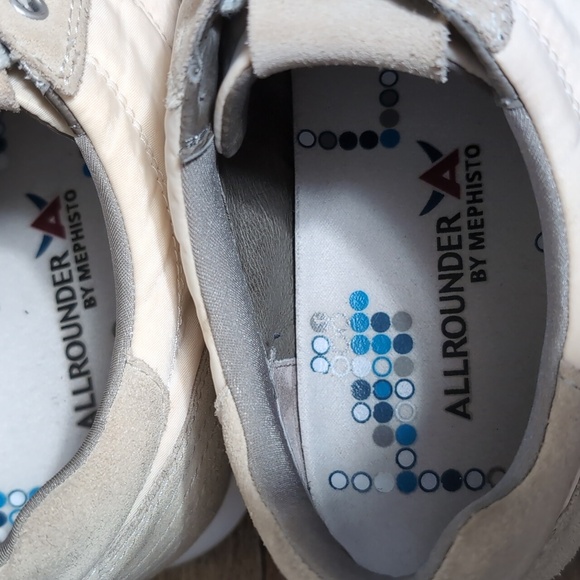 Mephisto Allrounder Lace Up Oxford Sneaker Size 10.0 US Suede & Canvas - Picture 11 of 14